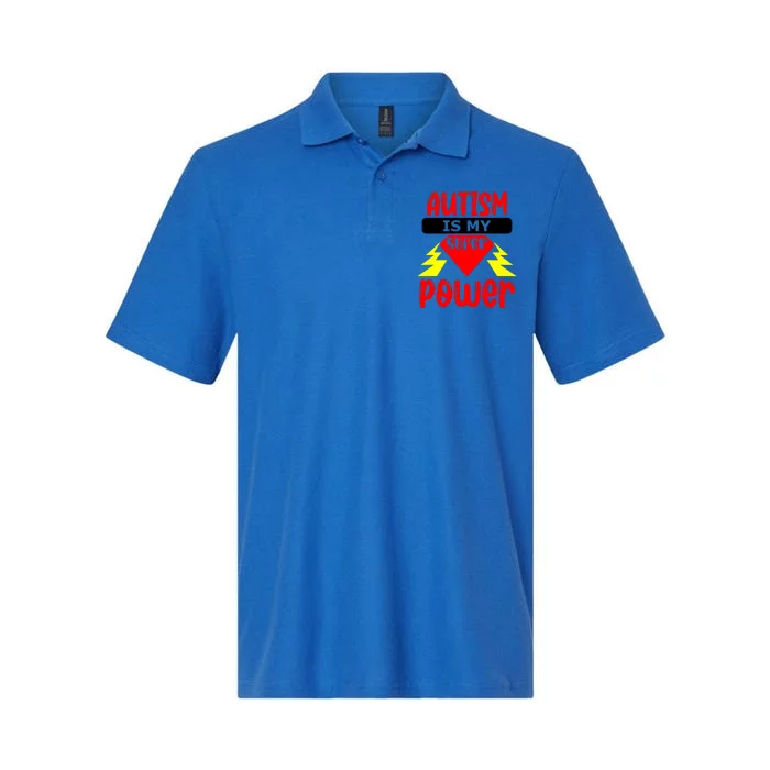 Autism Is My Super Power Gift Softstyle Adult Sport Polo