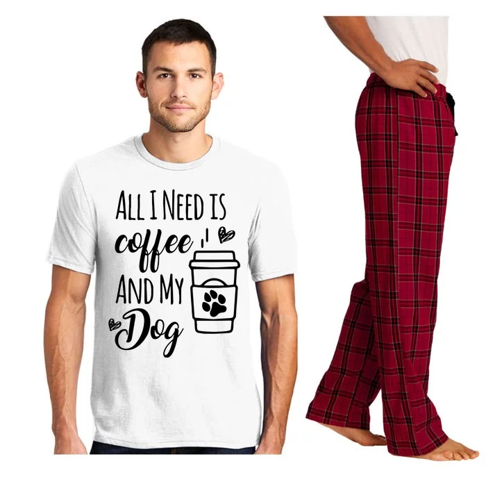 All I Need Is Coffee And My Dogs Dog Lover Tee Pajama Set