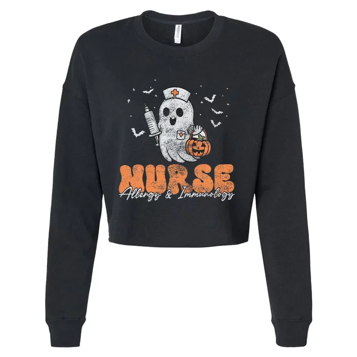 Allergy & Immunology Nurse Nurse Graduation Nurse Appreciat Cropped Pullover Crew