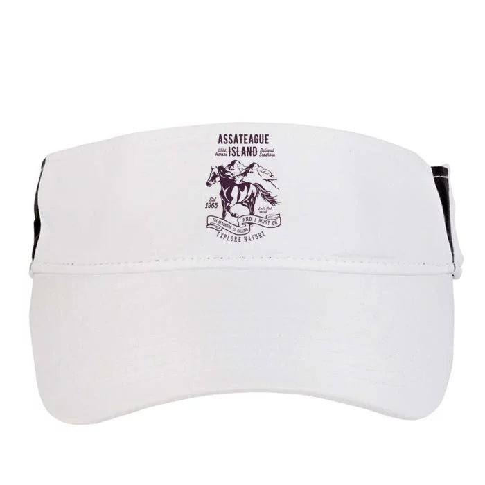 Assateague Island National Seashore Wild Horses Adult Drive Performance Visor