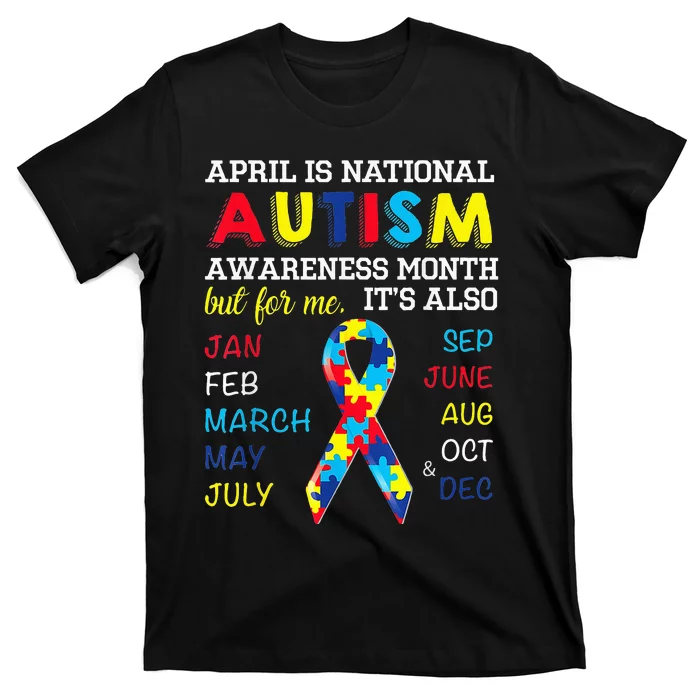 April Is National Autism Awareness Month But For Me Its Also T-Shirt