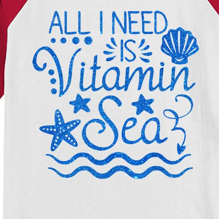 All I Need Is Vitamin Sea Kids Colorblock Raglan Jersey