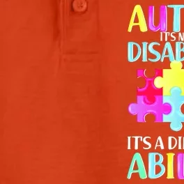 Autism It's Not A Disability It's An Ability Awareness Puzzle Dry Zone Grid Performance Polo