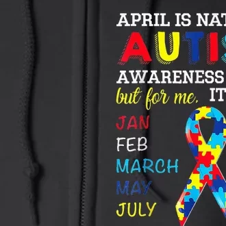 April Is National puzzle Autism Awareness Month Full Zip Hoodie