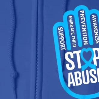 April Is National Abuse Prevention Month Cute Gift Full Zip Hoodie