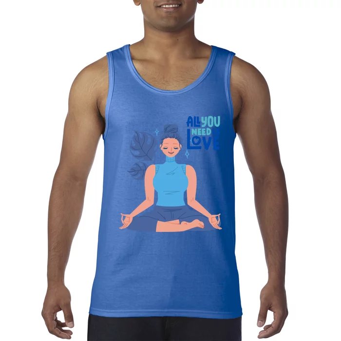 All I Need And You Need Is Love Yoga And A Dog Gift Tank Top