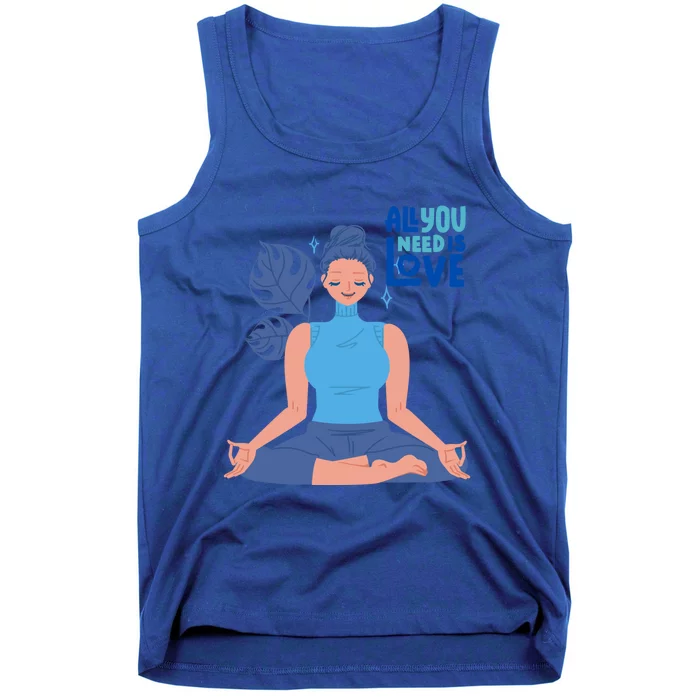 All I Need And You Need Is Love Yoga And A Dog Gift Tank Top