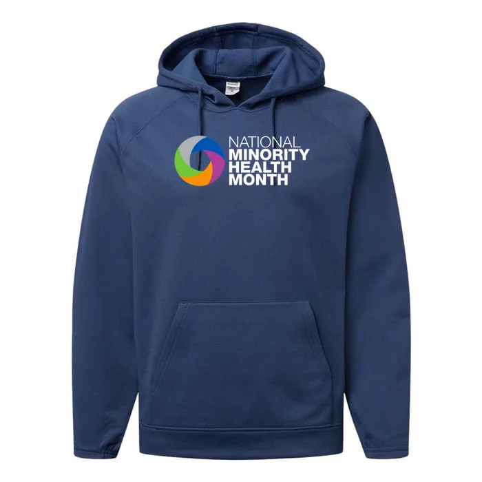 April Is National Minority Health Month Cool Gift Performance Fleece Hoodie