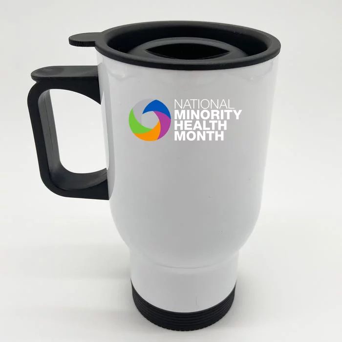 April Is National Minority Health Month Cool Gift Front & Back Stainless Steel Travel Mug