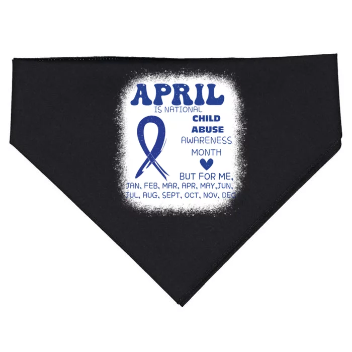 April Is National Abuse Prevention Month Awareness Great Gift USA-Made Doggie Bandana