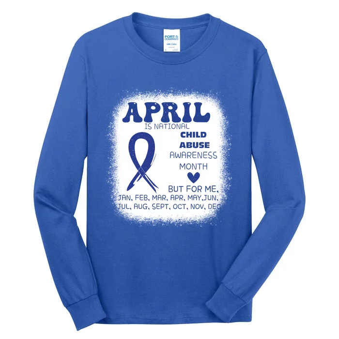 April Is National Abuse Prevention Month Awareness Great Gift Tall Long Sleeve T-Shirt