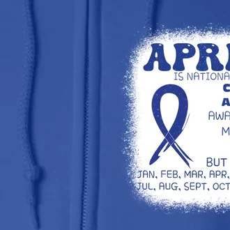 April Is National Abuse Prevention Month Awareness Great Gift Full Zip Hoodie