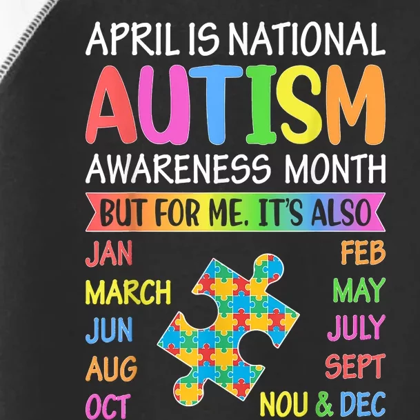 April Is National Autism Awareness Month Toddler Fine Jersey T-Shirt