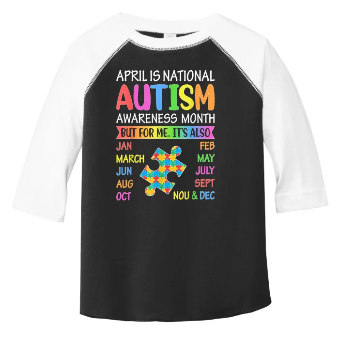 April Is National Autism Awareness Month Toddler Fine Jersey T-Shirt