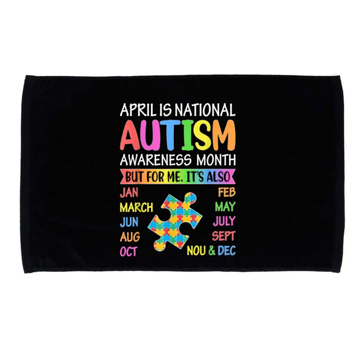 April Is National Autism Awareness Month Microfiber Hand Towel