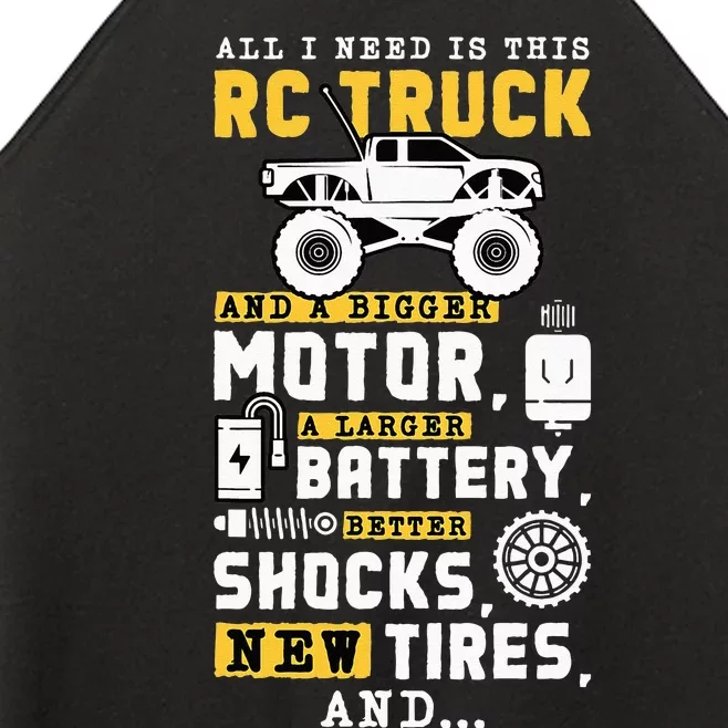 All I Need Is This RC Truck And A Bigger Motor RC Car Racing Women’s Perfect Tri Rocker Tank