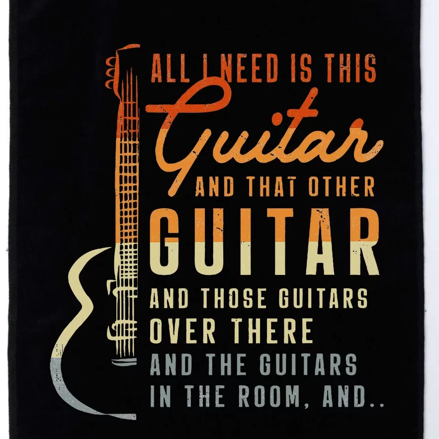 All I Need Is This Guitar Player Gifts Guitarist Music Band Platinum Collection Golf Towel