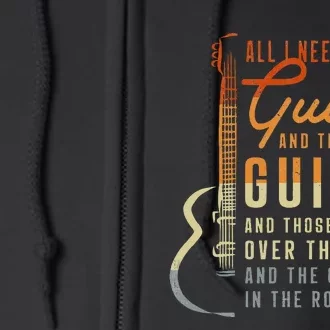 All I Need Is This Guitar Player Gifts Guitarist Music Band Full Zip Hoodie