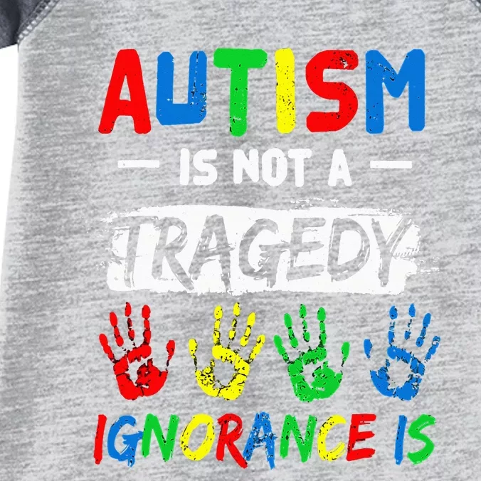 Autism Is Not A Tragedy Ignorance puzzle Infant Baby Jersey Bodysuit