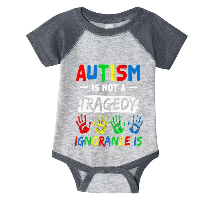 Autism Is Not A Tragedy Ignorance puzzle Infant Baby Jersey Bodysuit