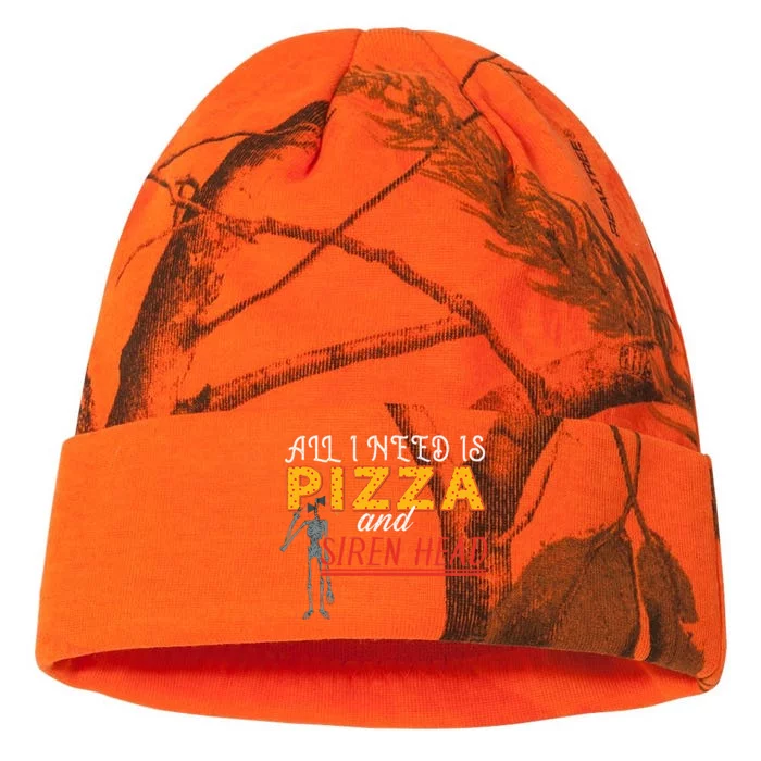 Alls I Need Is Pizza And Siren Head Kati - 12in Camo Beanie