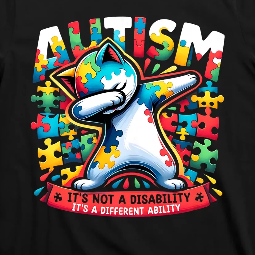 Autism ItS Not A Disability ItS A Different Ability Puzzle T-Shirt