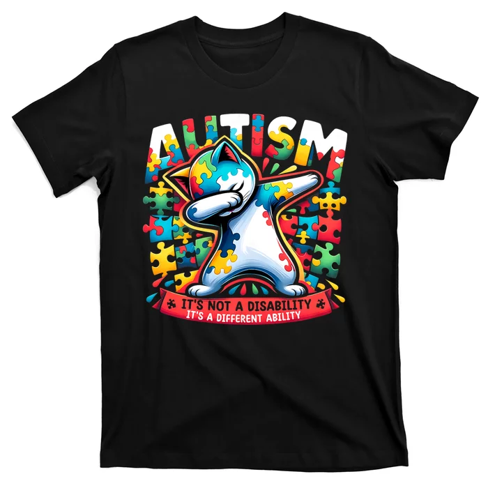 Autism ItS Not A Disability ItS A Different Ability Puzzle T-Shirt