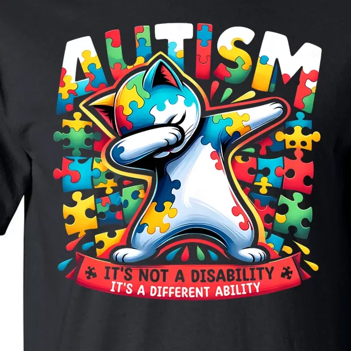 Autism ItS Not A Disability ItS A Different Ability Puzzle Tall T-Shirt