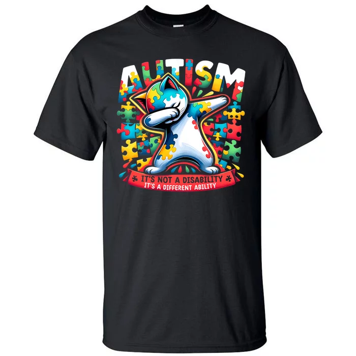 Autism ItS Not A Disability ItS A Different Ability Puzzle Tall T-Shirt