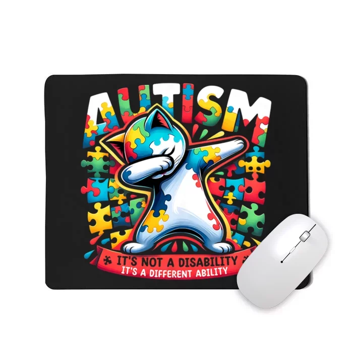 Autism ItS Not A Disability ItS A Different Ability Puzzle Mousepad