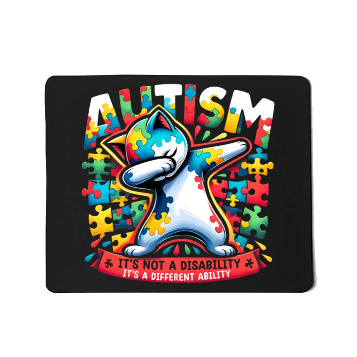 Autism ItS Not A Disability ItS A Different Ability Puzzle Mousepad