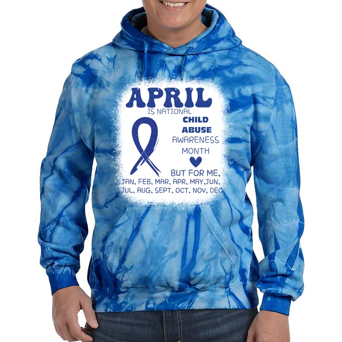 April Is National Abuse Prevention Month Awareness Meaningful Gift Tie Dye Hoodie