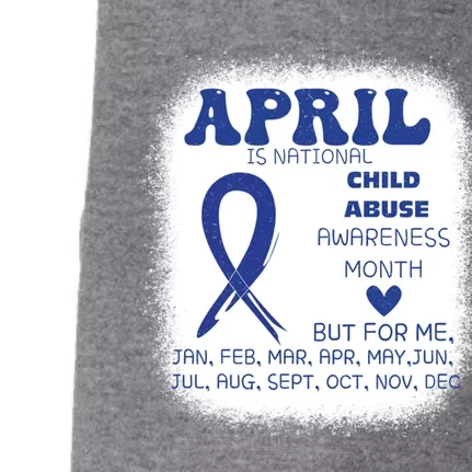 April Is National Abuse Prevention Month Awareness Meaningful Gift Doggie 3-End Fleece Hoodie