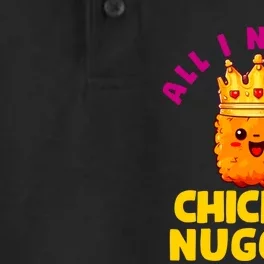 All I Need Is Chicken Nuggets Queen Dry Zone Grid Performance Polo