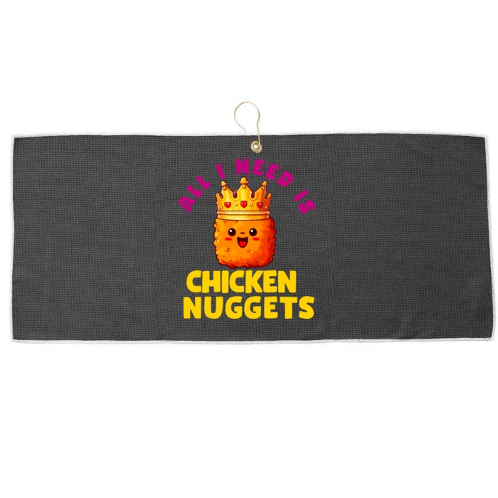 All I Need Is Chicken Nuggets Queen Large Microfiber Waffle Golf Towel