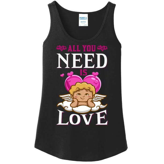 All I Need Is Love Ladies Essential Tank