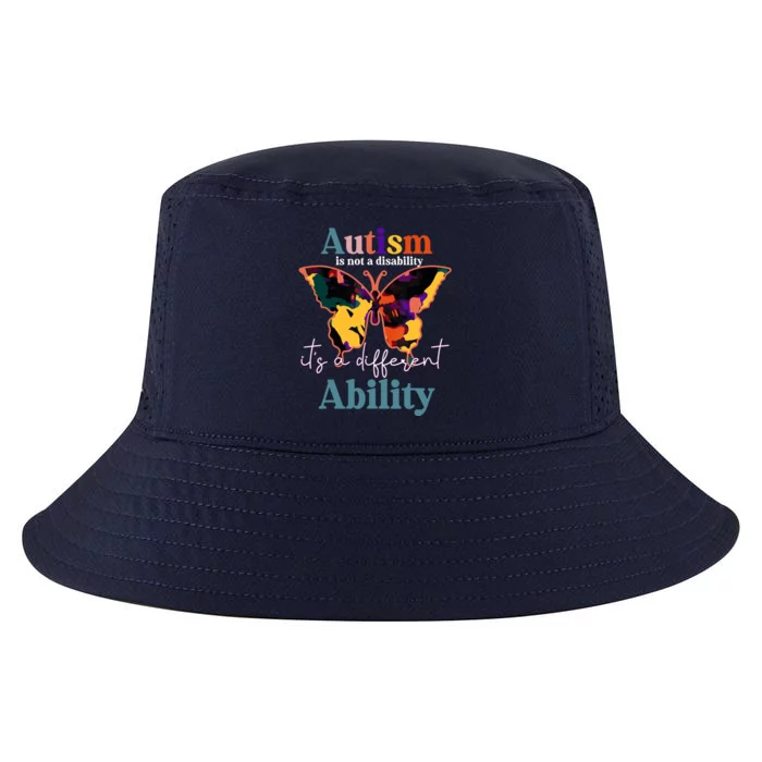 Autism is not a disability its a different ability butterfly Cool Comfort Performance Bucket Hat