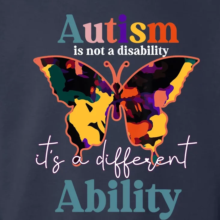 Autism is not a disability its a different ability butterfly Toddler Hoodie