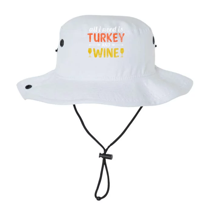 All I Need Is Turkey And Wine / Thanksgiving Design Gift Legacy Cool Fit Booney Bucket Hat