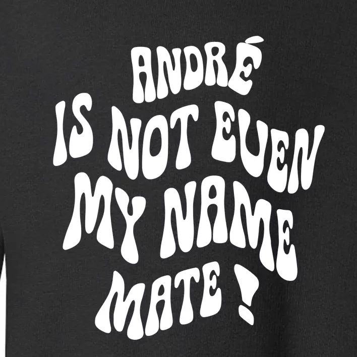 André Is Not Even My Name Mate Toddler Sweatshirt