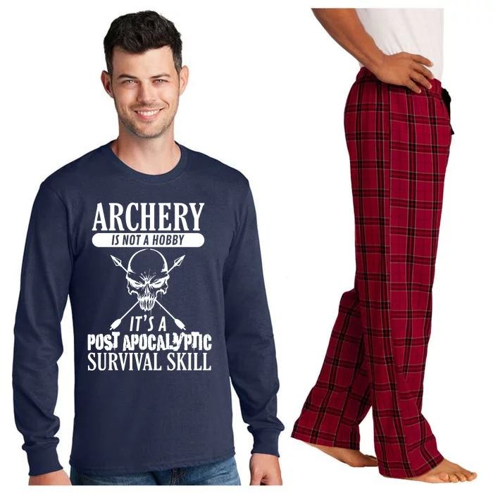 Archery Is Not A Hobby Post Apocalyptic Surivival Skill Long Sleeve Pajama Set