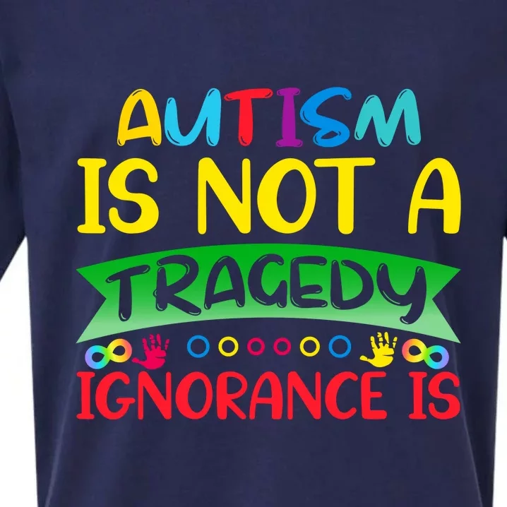 Autism Is Not A Tragedy Sueded Cloud Jersey T-Shirt