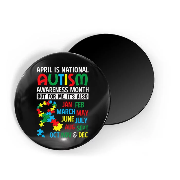 April Is National Autism Awareness Month Gift Magnet