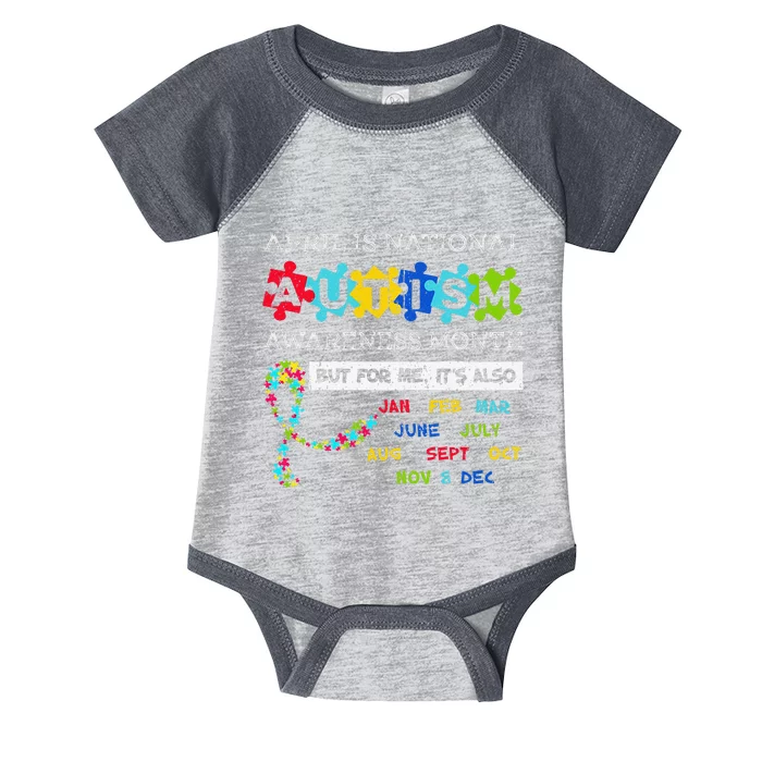 April Is National Autism Awareness Month Puzzle Mom Infant Baby Jersey Bodysuit