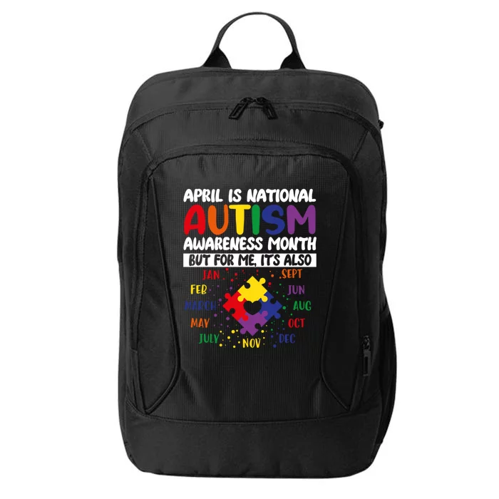 April Is National Autism Awareness Acceptance Month Gift City Backpack