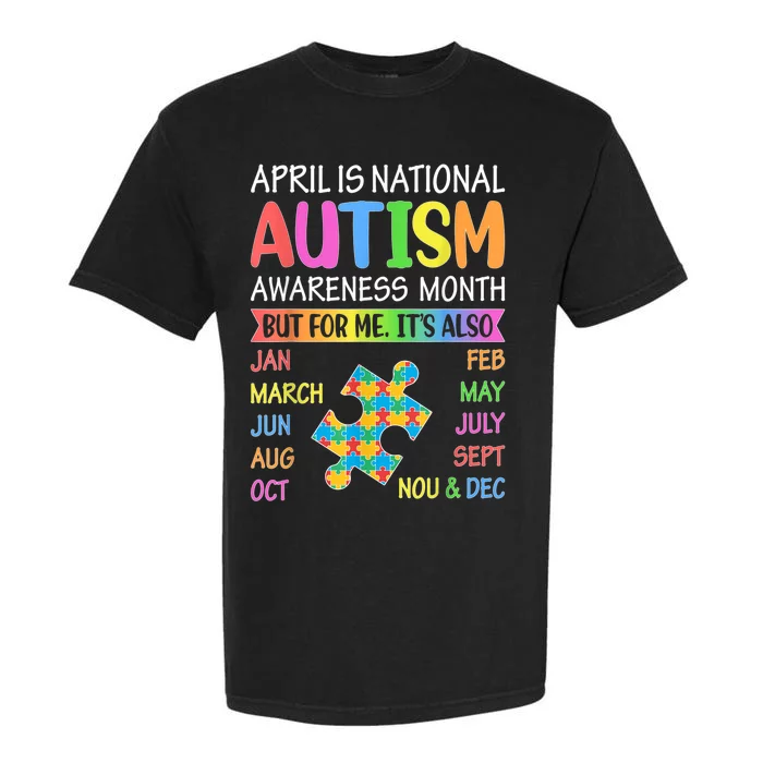 April is National Autism Awareness Month K.i.d.s Boy Girl Wo Garment-Dyed Heavyweight T-Shirt