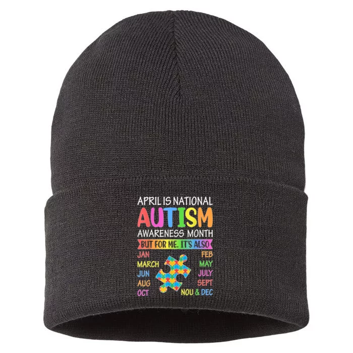 April is National Autism Awareness Month K.i.d.s Boy Girl Wo Sustainable Knit Beanie