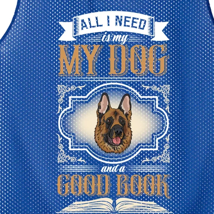 All I Need Is My Dog And A Good Book Gift Mesh Reversible Basketball Jersey Tank