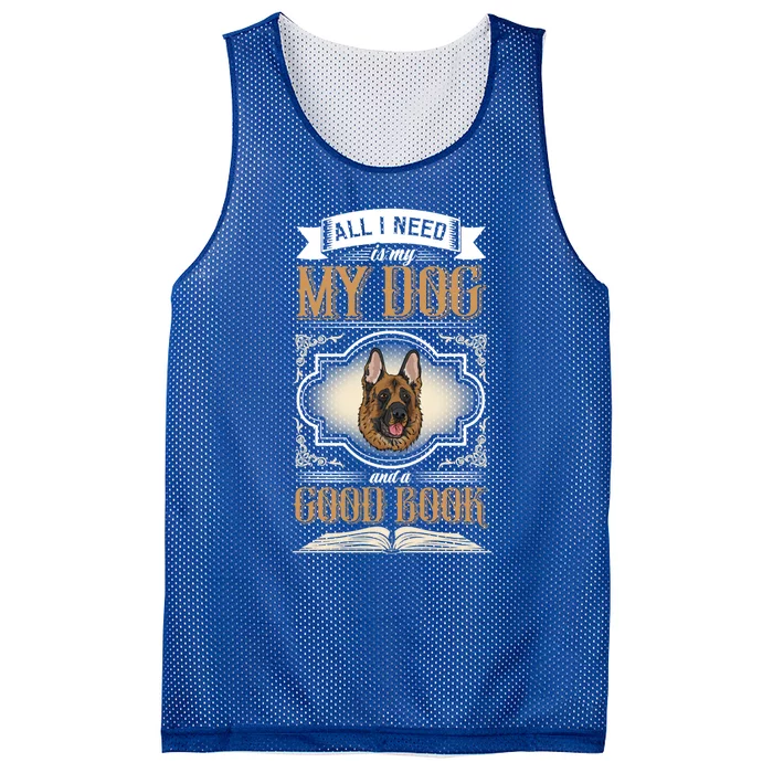 All I Need Is My Dog And A Good Book Gift Mesh Reversible Basketball Jersey Tank