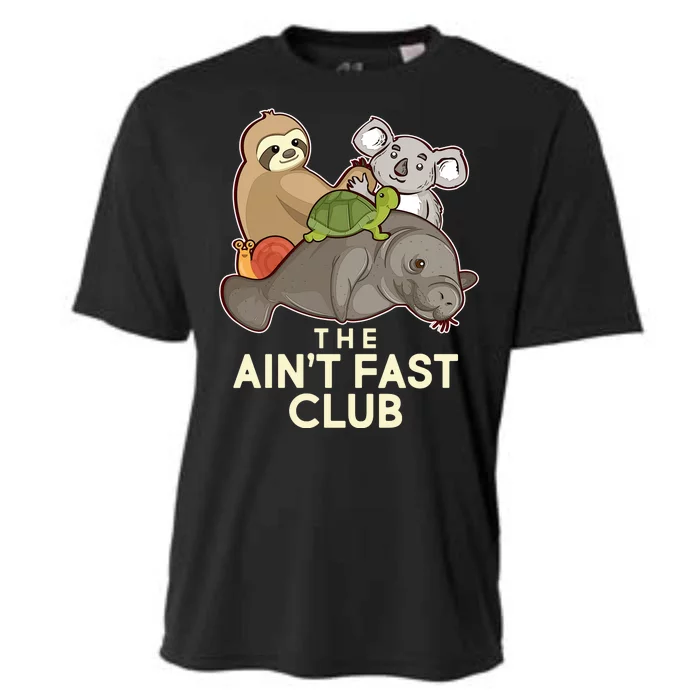 Ain't Fast Club Funny Animal Cooling Performance Crew T-Shirt